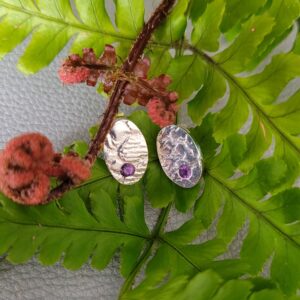 Oval Lace Earrings