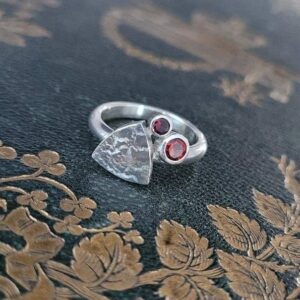 Two Stone Trillion Ring