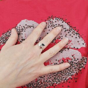 Spinel and Garnet Cluster Ring