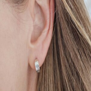 Hoop huggie earrings